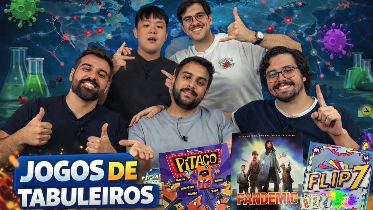 JOGOS DE TABULEIRO - FLIP 7, PITACO e PANDEMIC