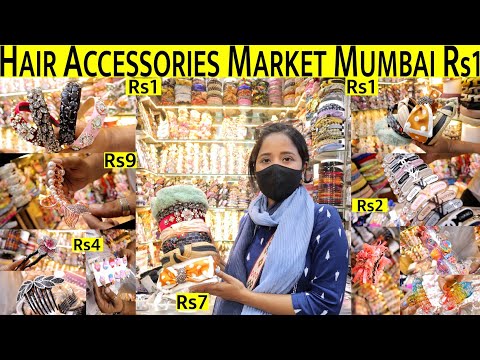 Hair Accessories Wholesale And Retail Market Mumbai |Hairband, Clutcher Nakhuda Mohalla Market
