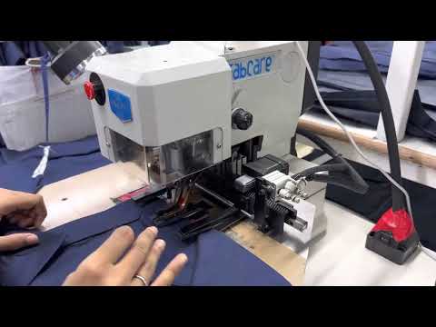 FB6200D Computerized Imitation Button Hole Stitch Machine - YouTube