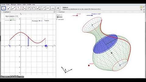 Solids by function of revolution Geogebra 4 2