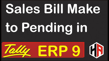 How to Check Sales Bill Make to Pending against Delivery Challan in Tally ERP 9 | Hetansh Academy