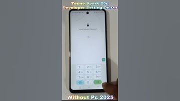 tecno spark 20c  Developer Setting Unlock Without pc 2025 | #developer #bypassfrp #hardreset