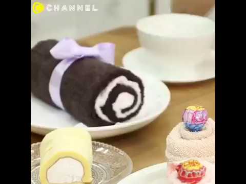 當成禮物也很不錯喔~做個「毛巾蛋糕」讓收到的朋友驚喜一下♪｜CCHANNEL DIY
