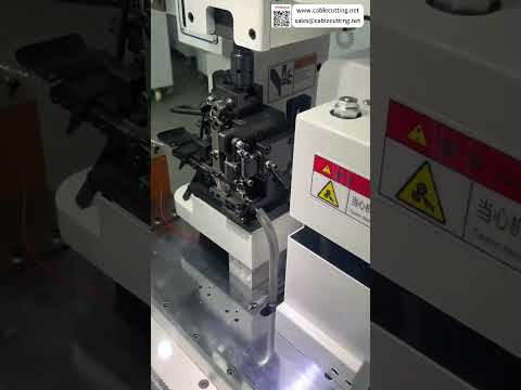 Fully Automatic Double Head Ribbon Cable Machine Double Crimping High Yield Roll Cut Setups