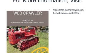 The Web crawler Toolkit