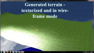 Terrain generation using Diamond Square Algorithm