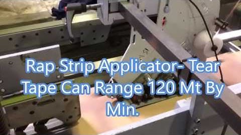 Tear Tape Applicator installed on VEGA Folder Gluer machine