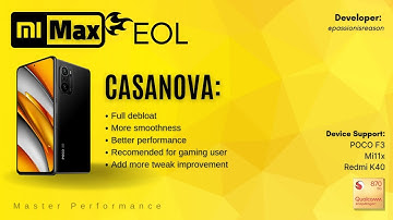 Poco F3/Redmi K40/Mi11x Casanova v12.5.14.0CN MiMax EOL