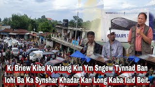 KI BRIEW KIBA KYNRIANG KIN YM SNGEW TYNNAD BAN IOHI BA KA SYNSHAR KHADAR KAN LONG KABA IAID BEIT.