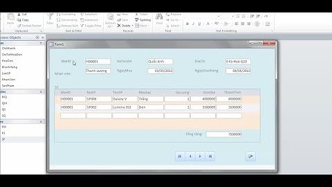 Hướng dẫn tạo Form Navigation Button trong Access,