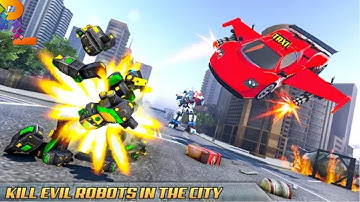 Flying Taxi Robot Game || Car Games || Android & iOS Gameplay ||