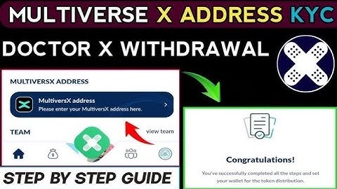 DoctorX Mining update | Add Multiversx address for withdrawal  full method | How to connect wallet |
