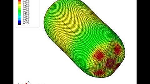 Simulation of a Keg in Stretch Blow Moulding