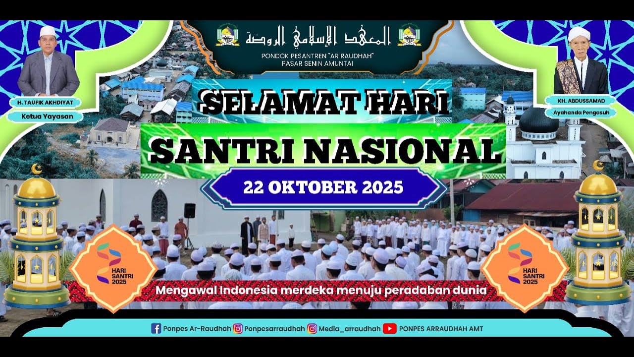 PEMBAGIAN HADIAH HARI SANTRI PONDOK PESANTREN ARRAUDHAH AMUNTAI 19 OKTOBER 2025