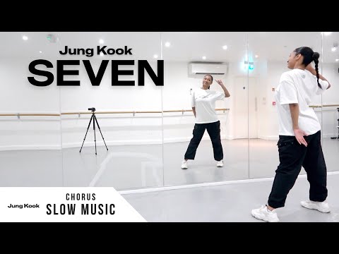 정국 (Jung Kook) - 'Seven' - Dance Tutorial - SLOW MUSIC + MIRROR (Chorus)