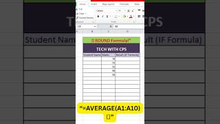 Excel trick 💯 Manually average karte ho ❤️❤️ use karo average () Function #shorts #viral #excel