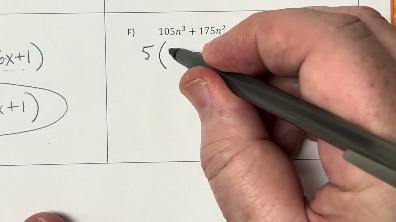 Alg 7-7A: Factoring ax2+bx+c; Lesson Video