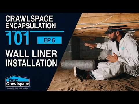 Crawlspace Encapsulation 101 for Contractors | EP6 Wall Liner Installation | The YCS Standard