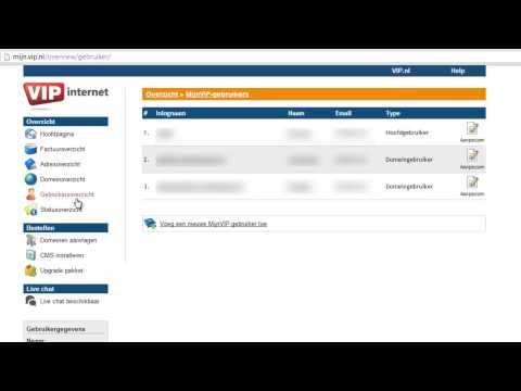 MijnVIP: MijnVIP-gebruikers beheren