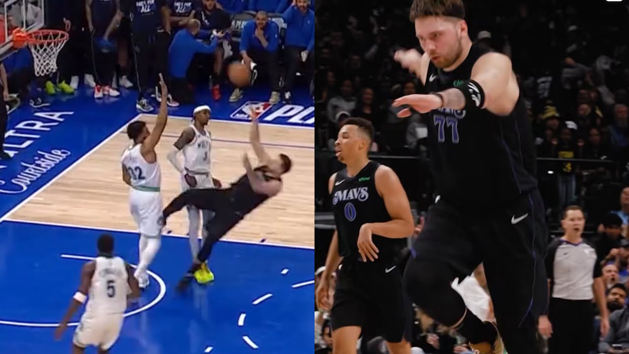 Luka Doncic circus shot and 1 foul bucket - YouTube