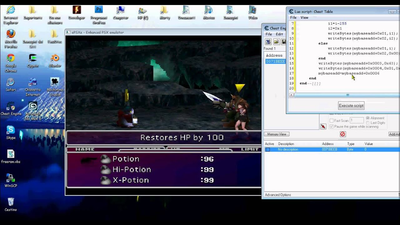 final fantasy 9 epsxe cheat engine