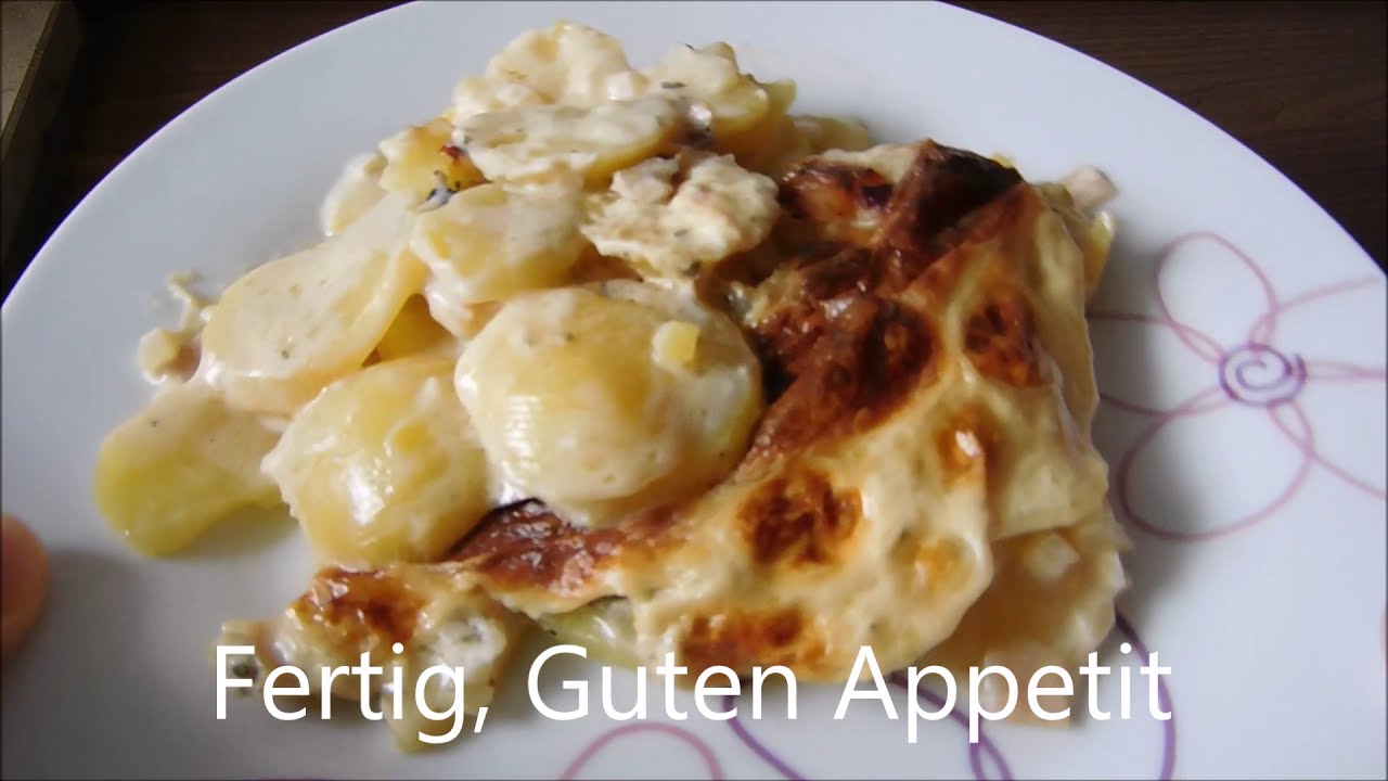 Kartoffelgratin mit Schinken schmeckt der ganzen Familie - YouTube