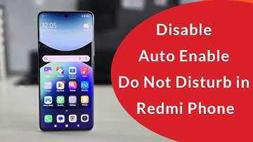 How to Disable Auto Schedule Do Not Disturb in Xiaomi Redmi Phone?