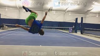 NINJA Tennis Serve! (Seirea Tennis Trickshot #1) screenshot 4