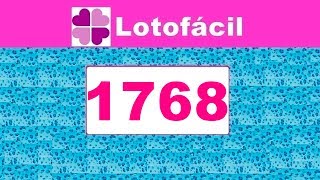 Lotofacil 1768 - Resultado da Lotofacil dia (25/01/2019)