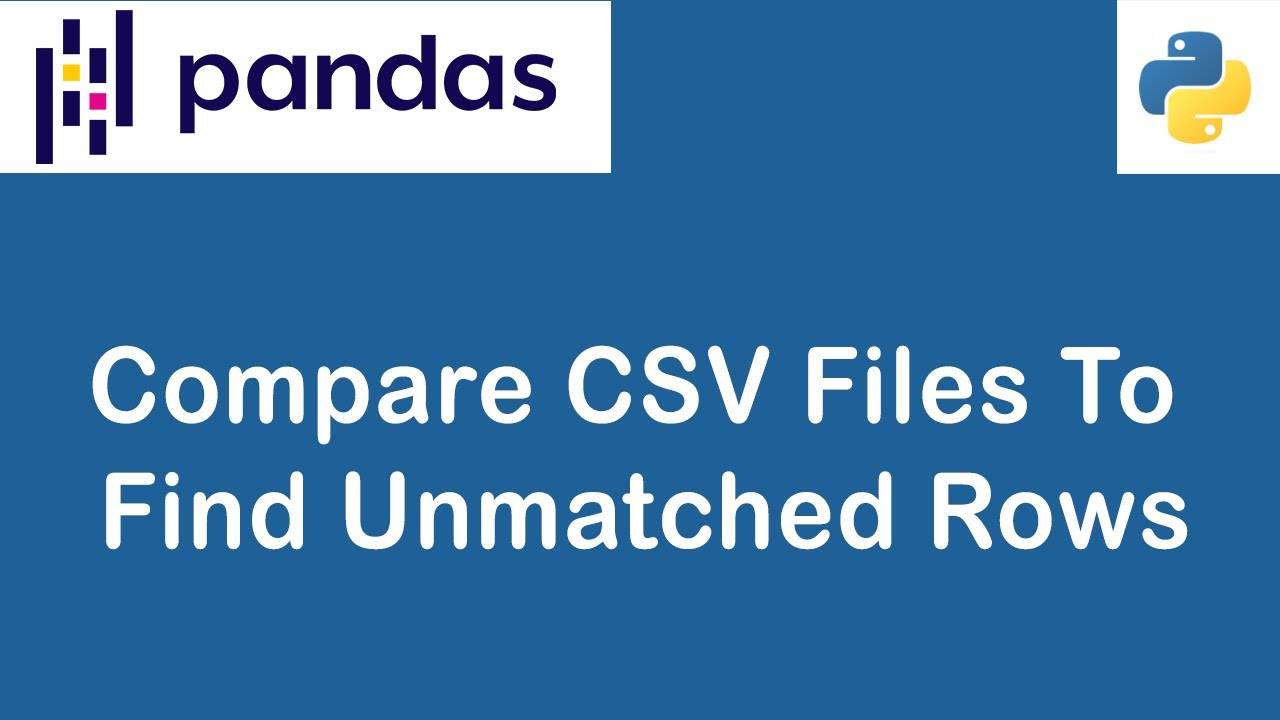 Comparing Value Difference Between 2 Csv Files Using Pandas