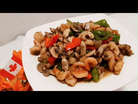 Olahan Jamur Kancing Dan Udang