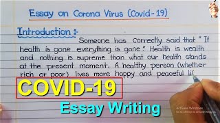 CoronaVirus Essay Writing | COVID-19 Essay (English) | Hater Lekha