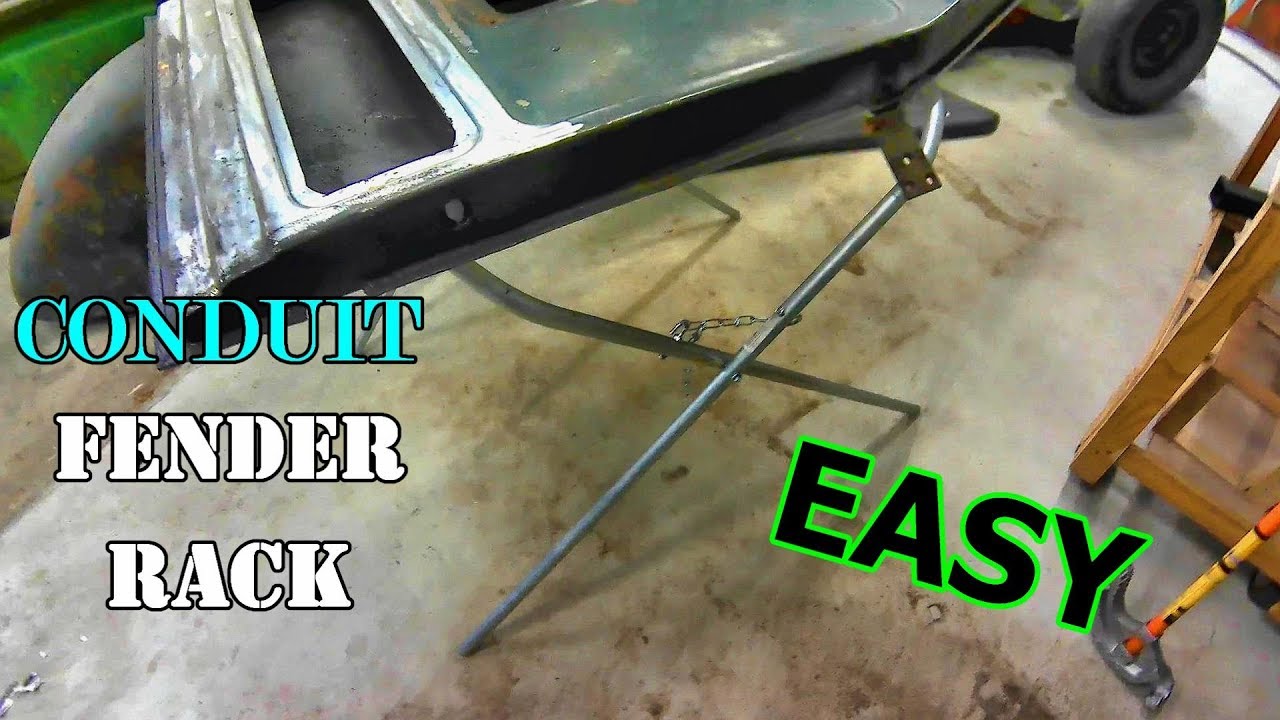 DIY conduit work standfender rack