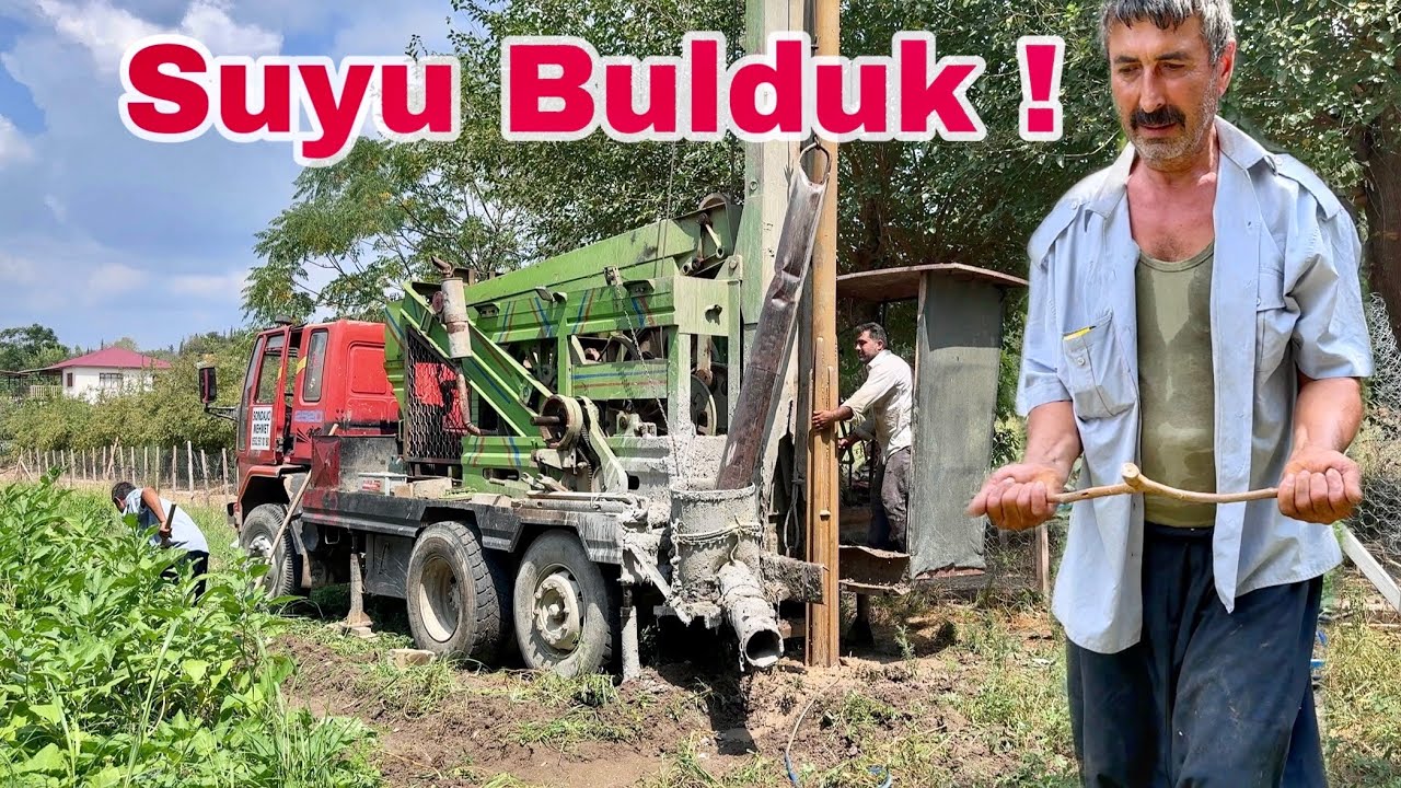 Sondaj Kuyusu Açtık ! Adam Suyu Buldu Gösterdiği Yerden Su Çıktı…