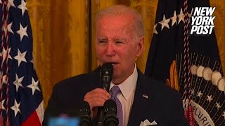 Biden tells White House guest to ‘hush up, boy’ at Eid al-Fitr event | New York Post Resimi