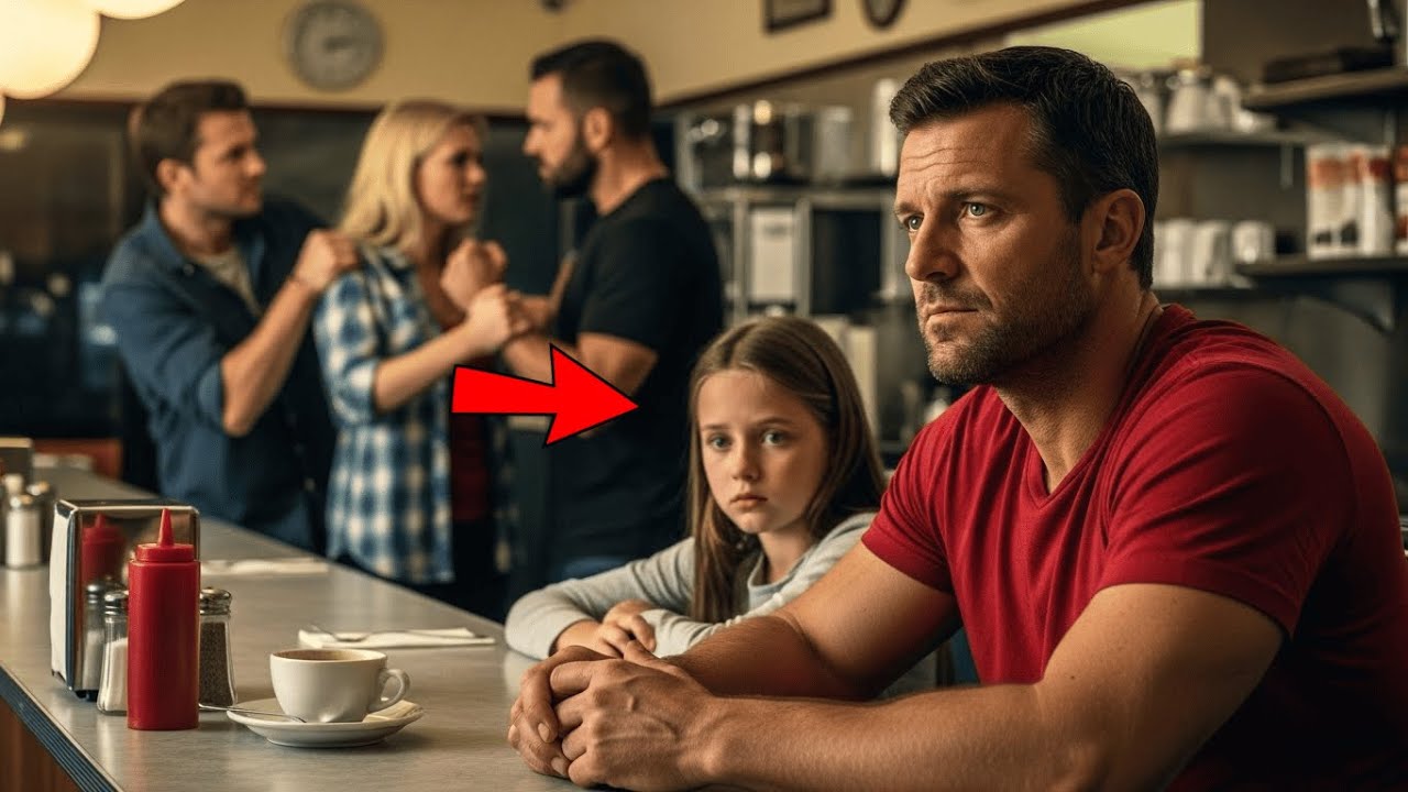 Papá, ¿Podemos Ayudarla?” — Un Padre Soltero Enfrenta a Dos Agresores y Cambia el Destino de una...