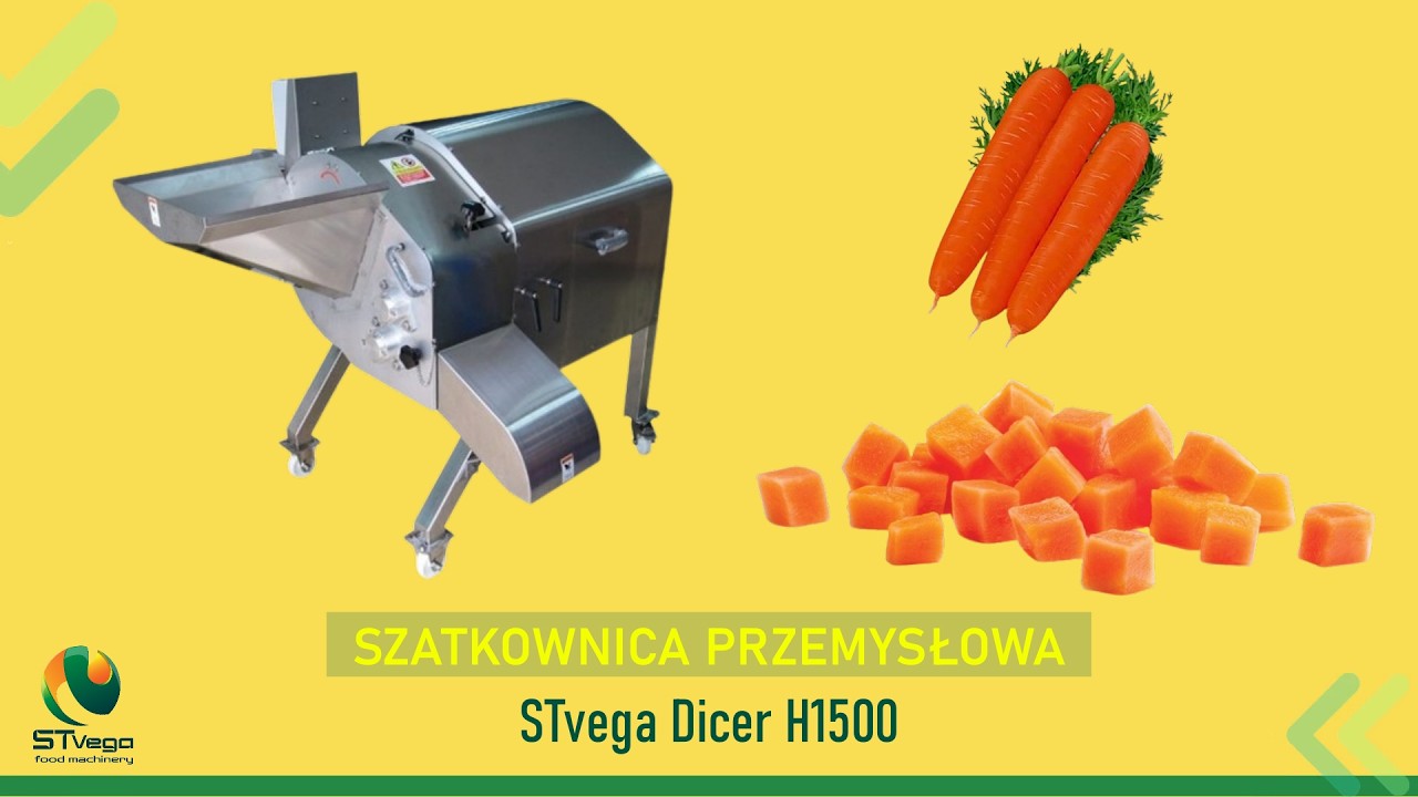 Cortadora industrial STvega Dicer H1500 — corte en dados y bastones de papa frita