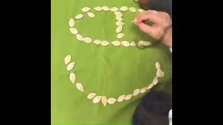 Pumpkin seeds sensory activity by kids❤️