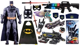 Batman Toys Collection Unboxing Review- Action figures，Cloak，Mask，Chariots，gloves，pistol，Laser sword
