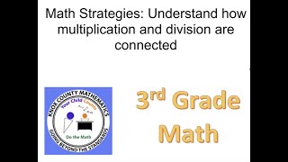 3rd Grade Lesson 5 Connection between Multiplication and Division