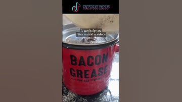 Perfect container for collecting bacon grease #fyp #foryou #foryoupage #oil