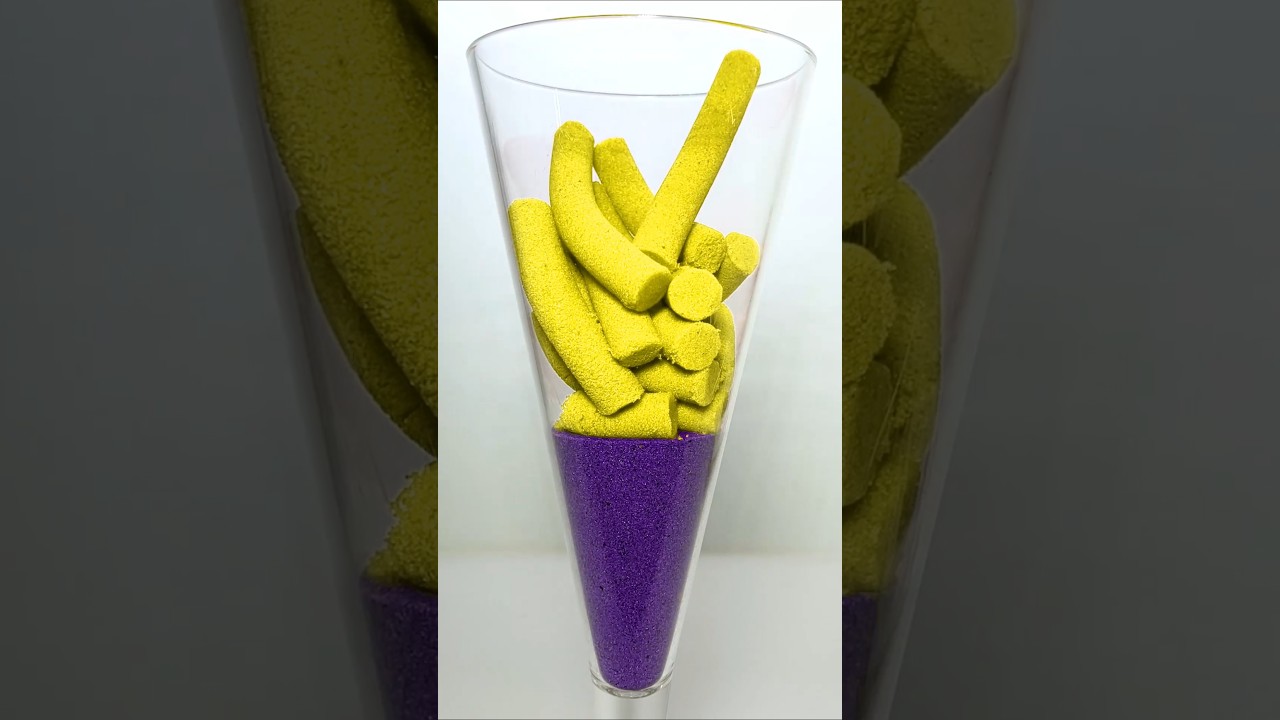 Very Satisfying and Relaxing, Kinetic Sand ASMR, Drop and squish