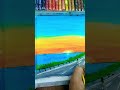 wait for the sunset 🌇 ll oil pastel painting ideas #painting #art #oilpastel