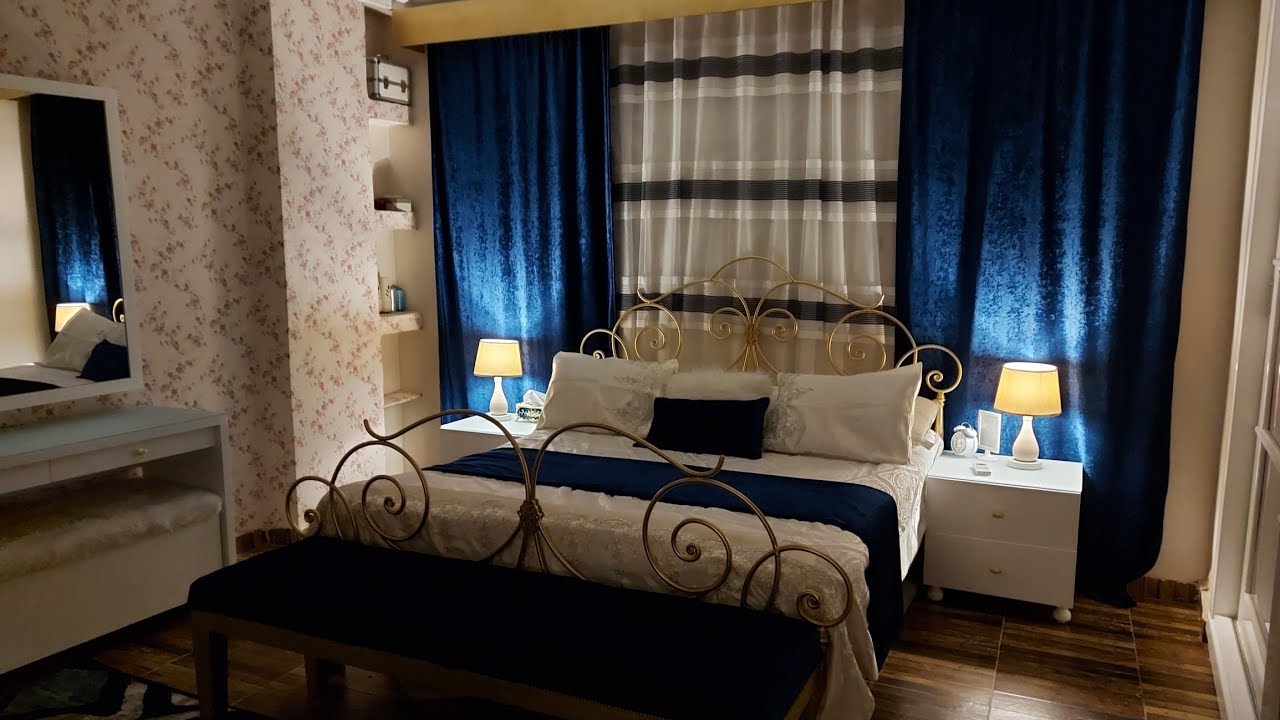 غيرت غرفة النوم من مودرن ل كلاسيك 💙  اللون طلع روعه