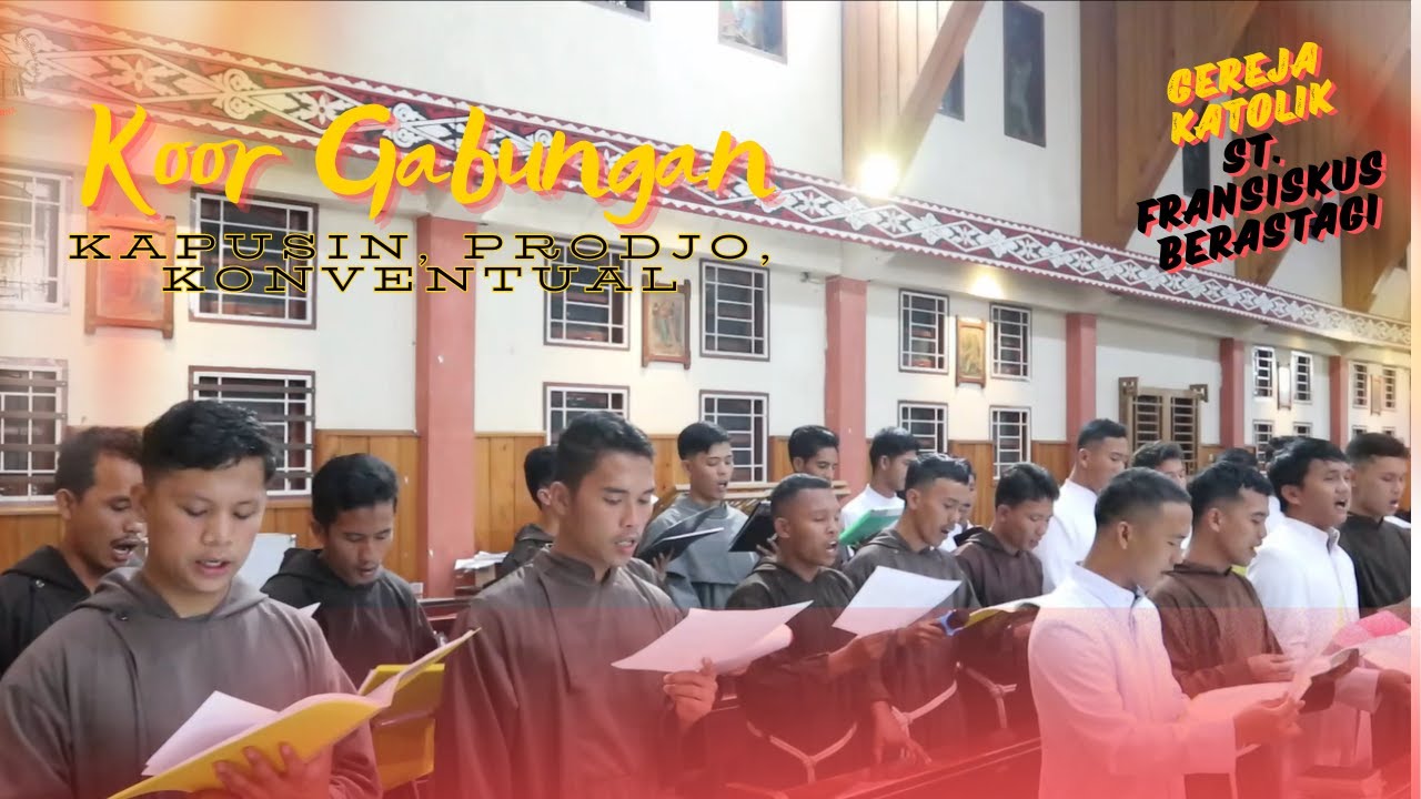 Koor Gabungan di Paroki Berastagi ~ Hari Minggu Panggilan 2024 ~ Fr. Kapusin, Prodjo & Konventual