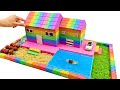 DIY How To Build Beautiful Villa House from Kinetic Sand & Slime #18 | Zon Zon