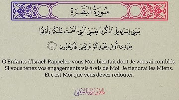 ماهر المعيقلي - سورة البقرة من الآية 38 → 48 |Maher Al Muaiqly- Sourate Al-Baqarah du verset 38 → 48
