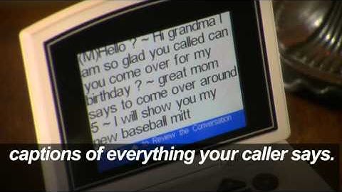CapTel Captioned Telephone- Now You Can See What is Said!