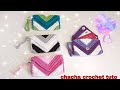 comment faire une petite pochette au crochet pour ranger les cartes.