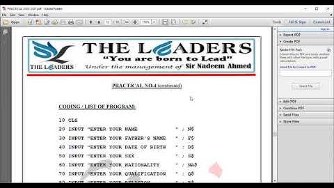 Practical No-4: Computer, Class-IX